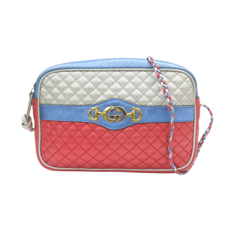 紅色/藍色 牛皮 珠光 Quited Crossbodya 肩背包 541061/493075 541061/493075-0