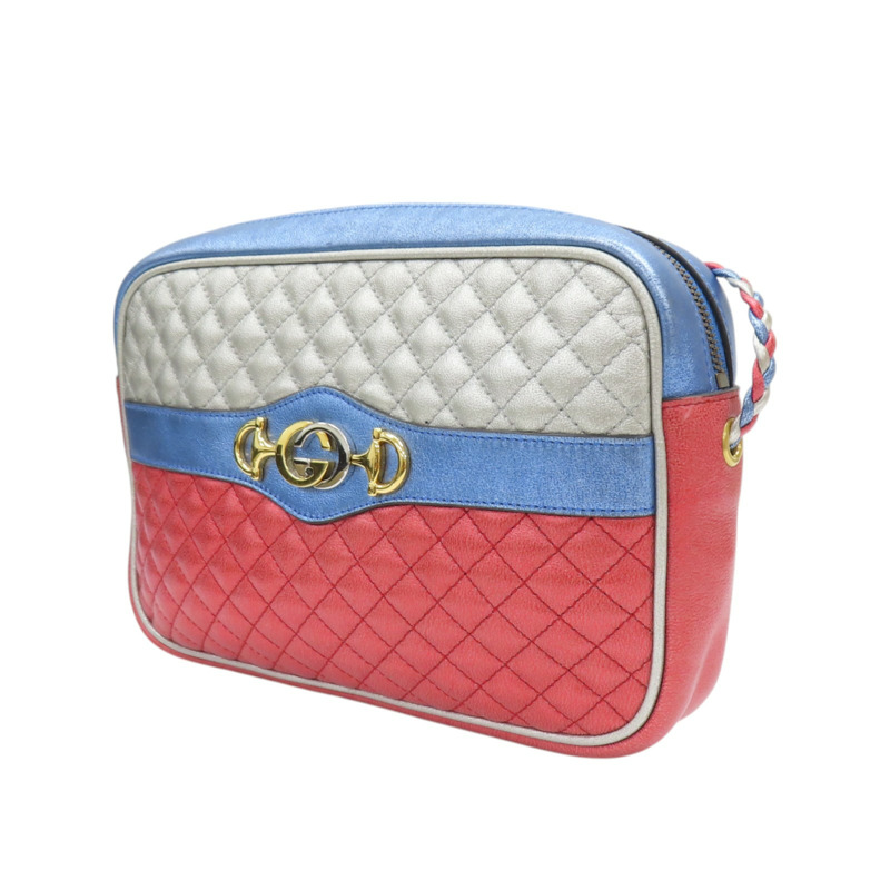紅色/藍色 牛皮 珠光 Quited Crossbodya 肩背包 541061/493075 541061/493075-2