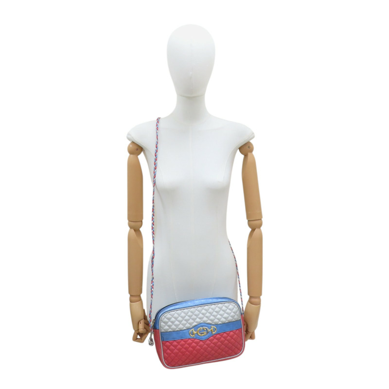 紅色/藍色 牛皮 珠光 Quited Crossbodya 肩背包 541061/493075 541061/493075-10