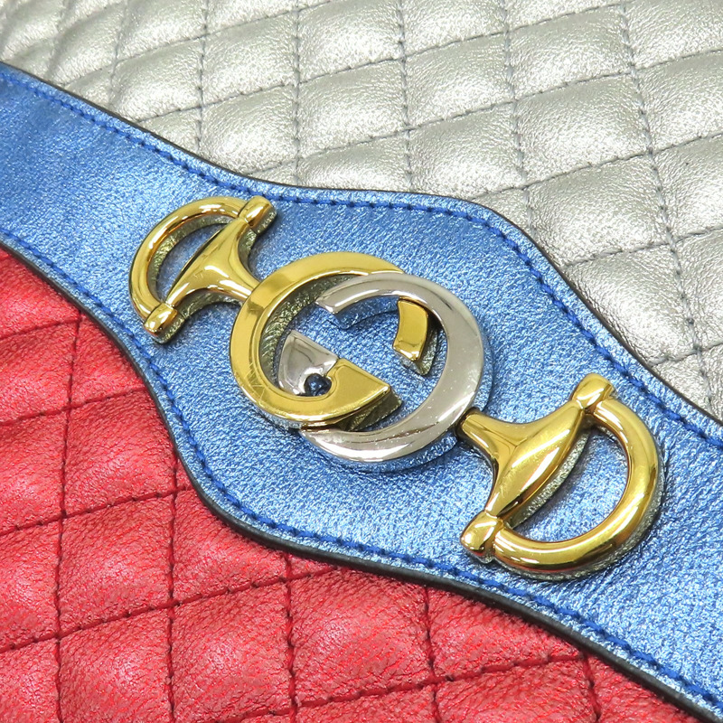 紅色/藍色 牛皮 珠光 Quited Crossbodya 肩背包 541061/493075 541061/493075-15