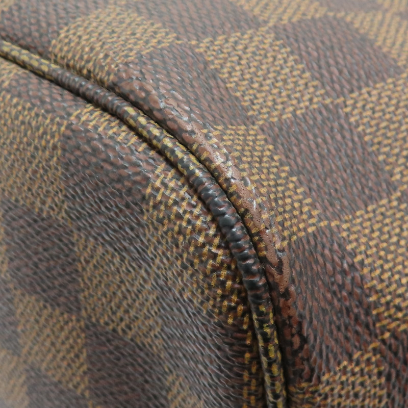 棕色 棋盤格帆布 Neverfull MM 托特包 肩背包 N51105-9