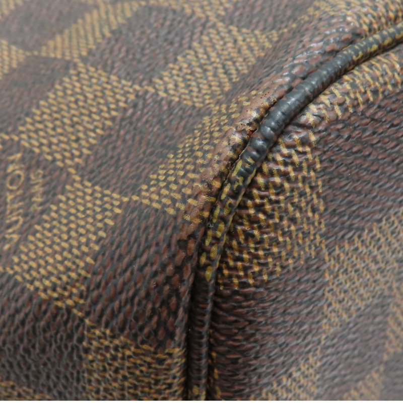 棕色 棋盤格帆布 Neverfull MM 托特包 肩背包 N51105-10