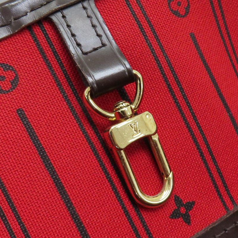 棕色 棋盤格帆布 Neverfull MM 托特包 肩背包 N51105-14