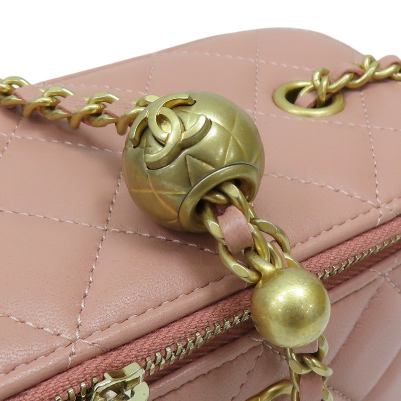 粉色 皮革 金球 化妝包 肩背包 AP2303-14