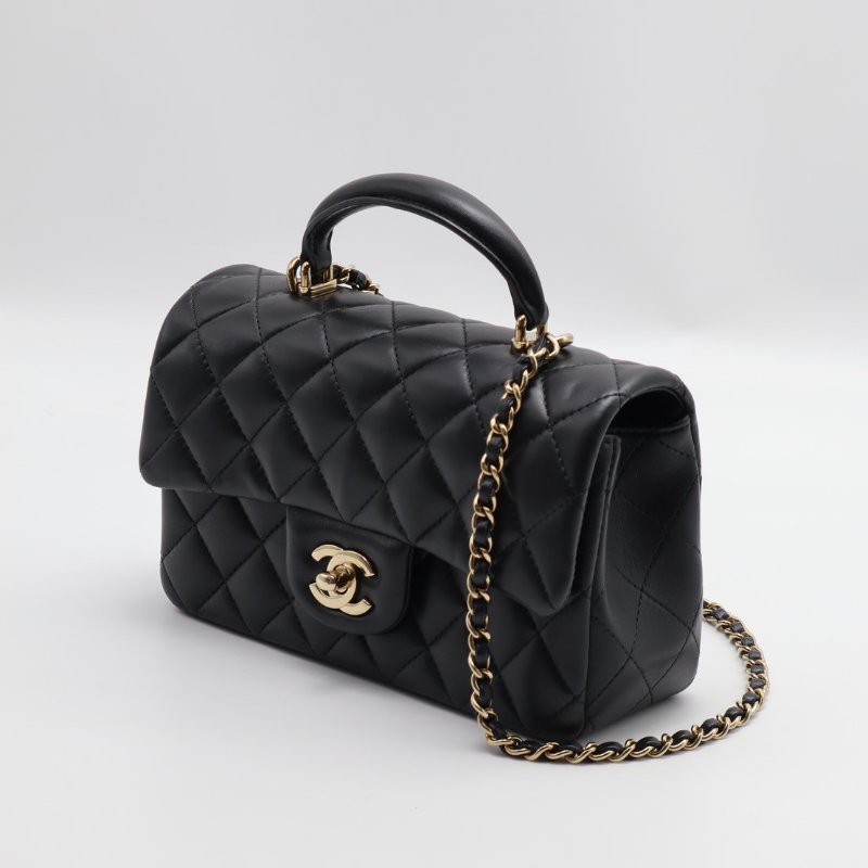 CHANEL Handle mini CF20 - 黑金-7