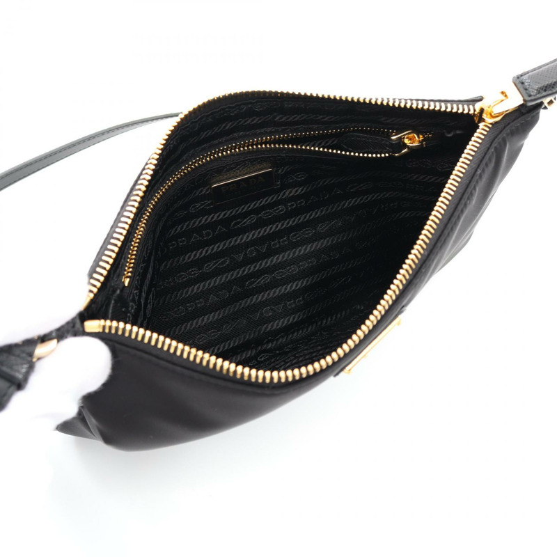 PRADA TESSUTO SAFFIANO 單肩包 1NE5452C05F0002 尼龍皮革黑色全新-2