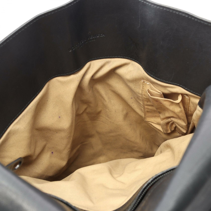 BOTTEGA VENETA Intrecciato 斜背包 女士皮革 黑色 二手-5