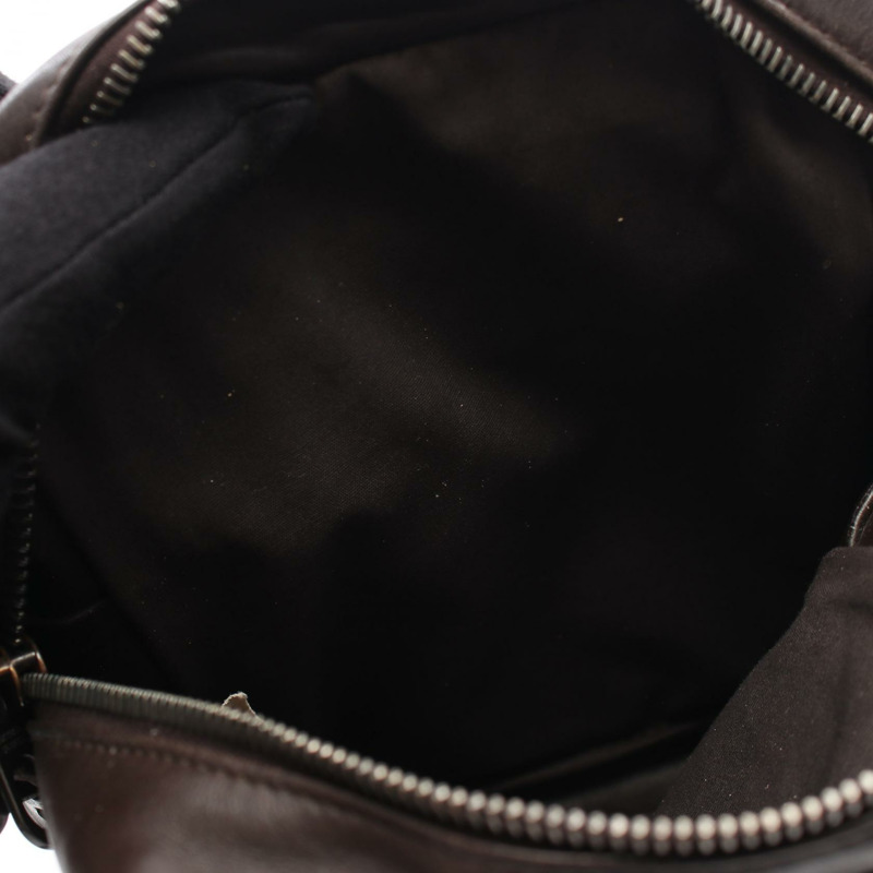 BOTTEGA VENETA Intrecciato 斜背包 皮革 棕色 二手 女士-5