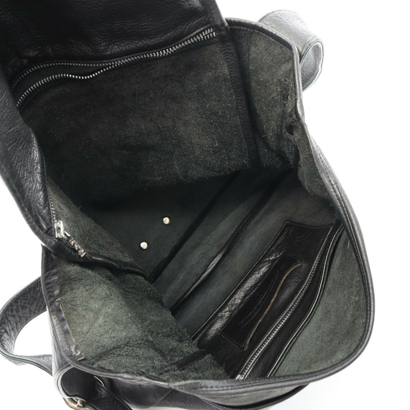 CHROME HEARTS 斜背包 皮革 黑色 二手 男式 中性款-2