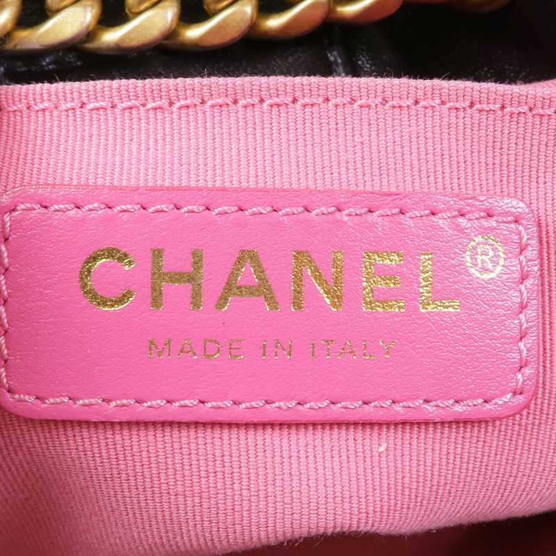 CHANEL 羊皮皮革Shoulder Bag金扣肩背袋-11