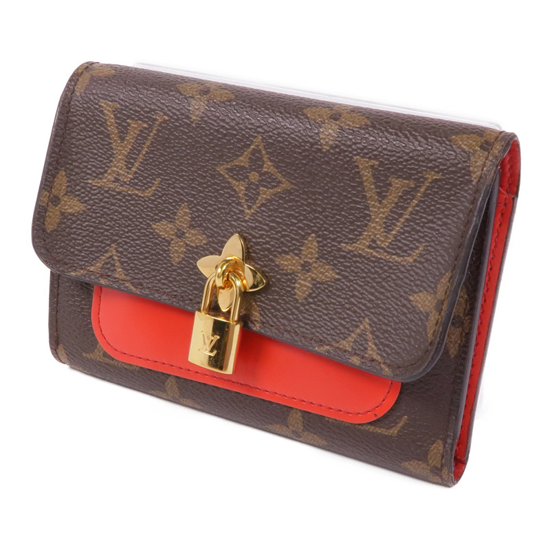 LOUIS VUITTON Monogram Flower金扣錢包-2