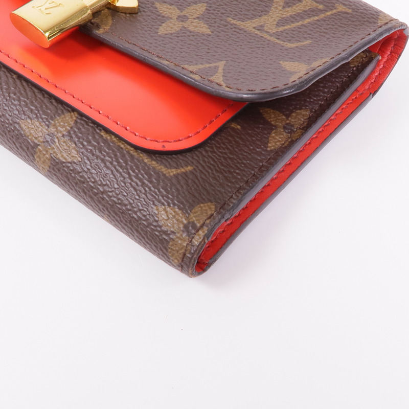 LOUIS VUITTON Monogram Flower金扣錢包-6