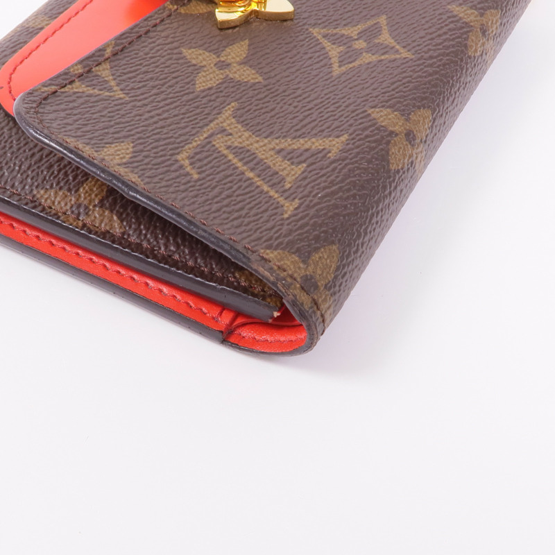 LOUIS VUITTON Monogram Flower金扣錢包-7