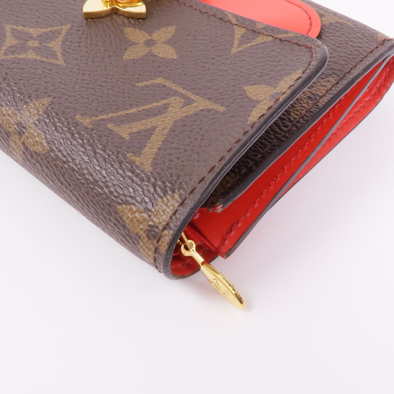 LOUIS VUITTON Monogram Flower金扣錢包-8