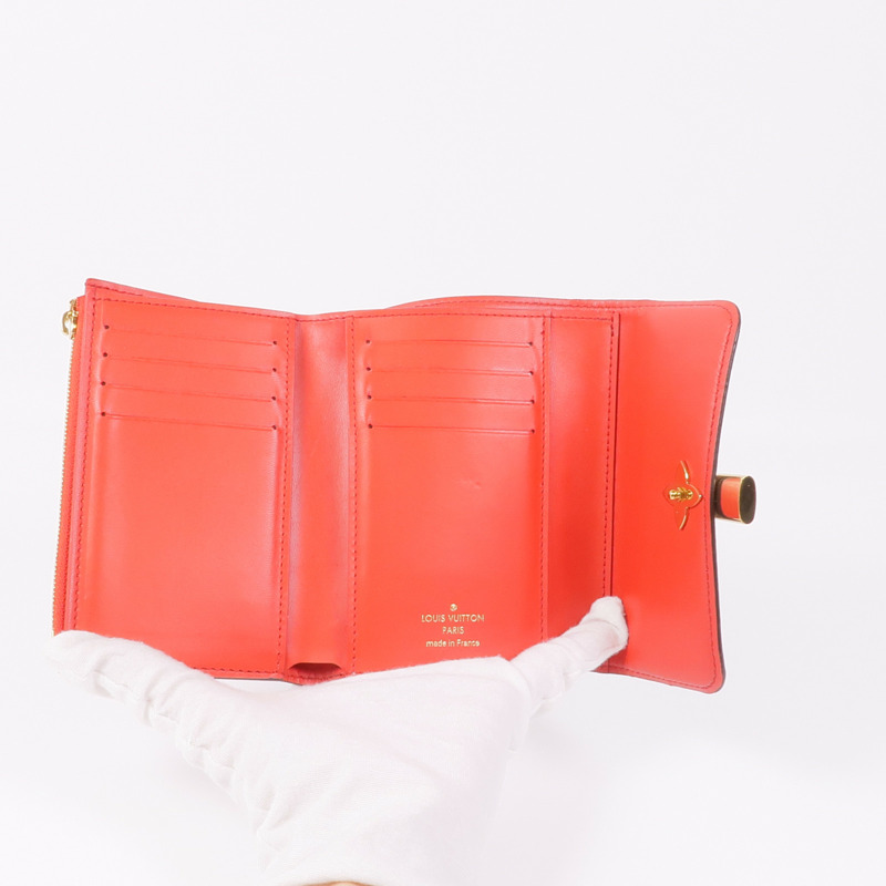 LOUIS VUITTON Monogram Flower金扣錢包-11