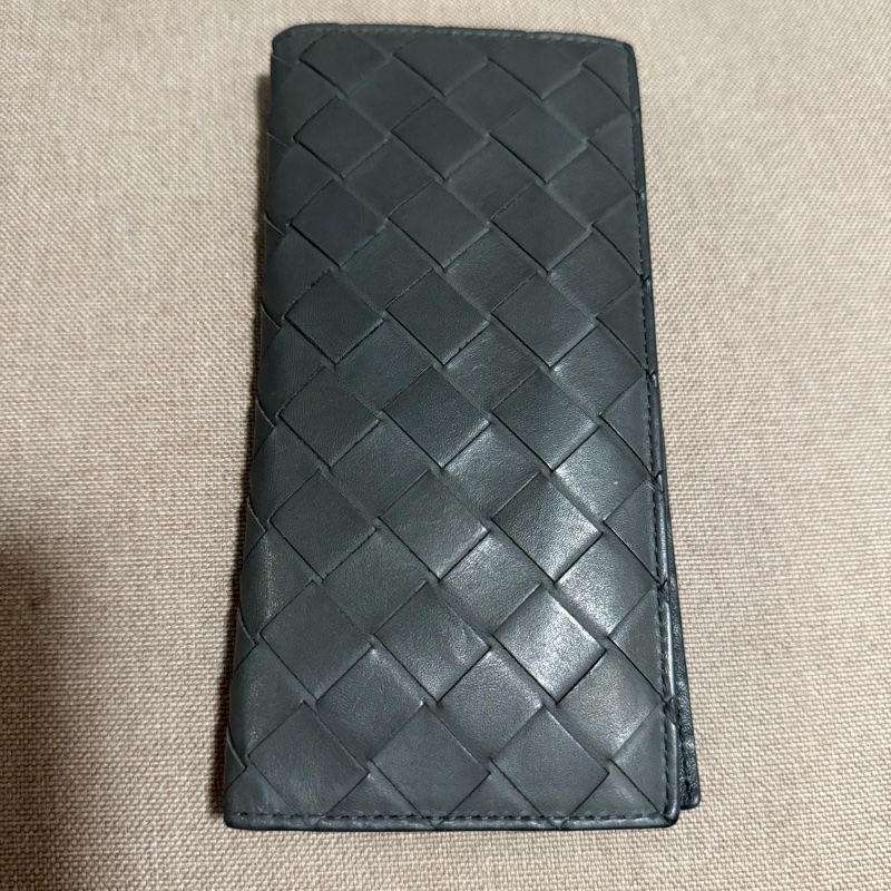 Bottega Veneta 灰編織長夾-1