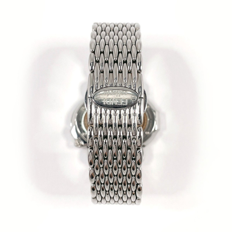 FENDI Selleria 8300M 手錶,不銹鋼/不銹鋼,銀色,石英,白色錶盤,女士-2