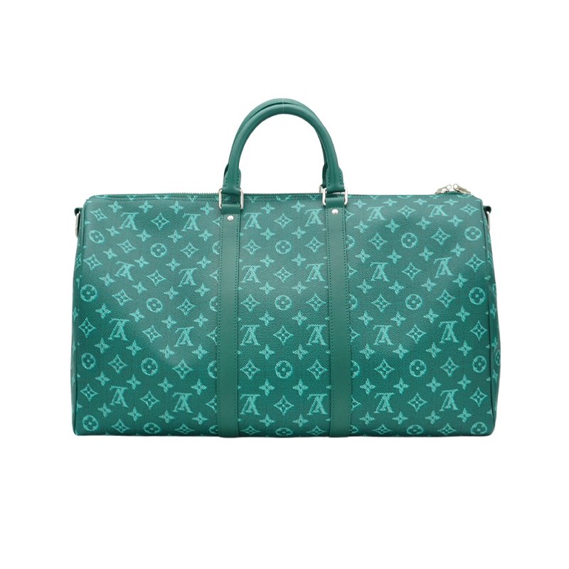 Louis Vuitton Keepall Bandouliere 50 手提肩背二用旅行袋(M12687-綠)-2