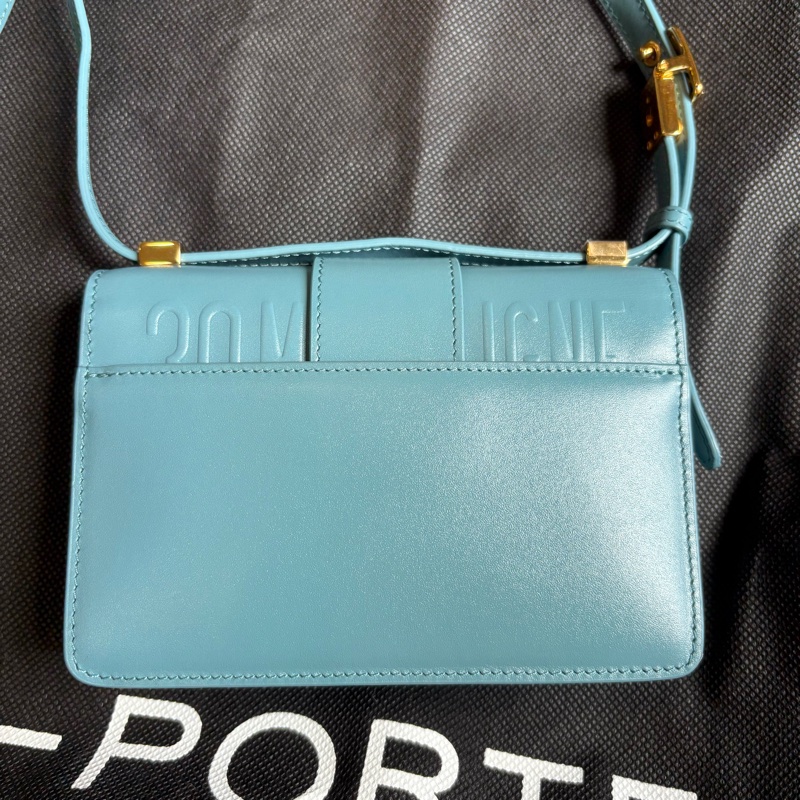 Dior micro 30 Montaigne蒙田包 灰藍色-1