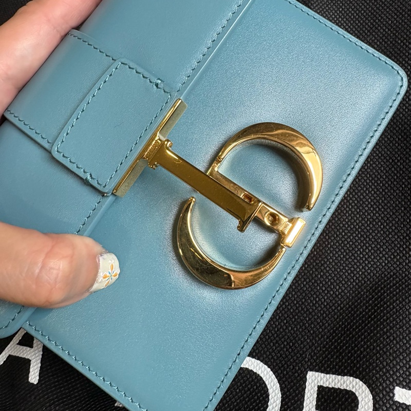 Dior micro 30 Montaigne蒙田包 灰藍色-6