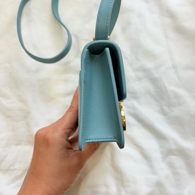 Dior micro 30 Montaigne蒙田包 灰藍色-2