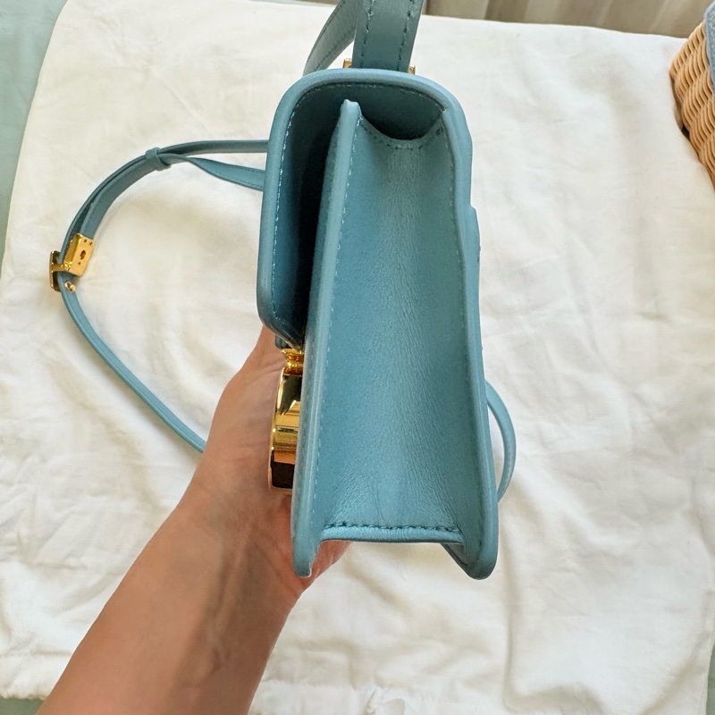 Dior micro 30 Montaigne蒙田包 灰藍色-4