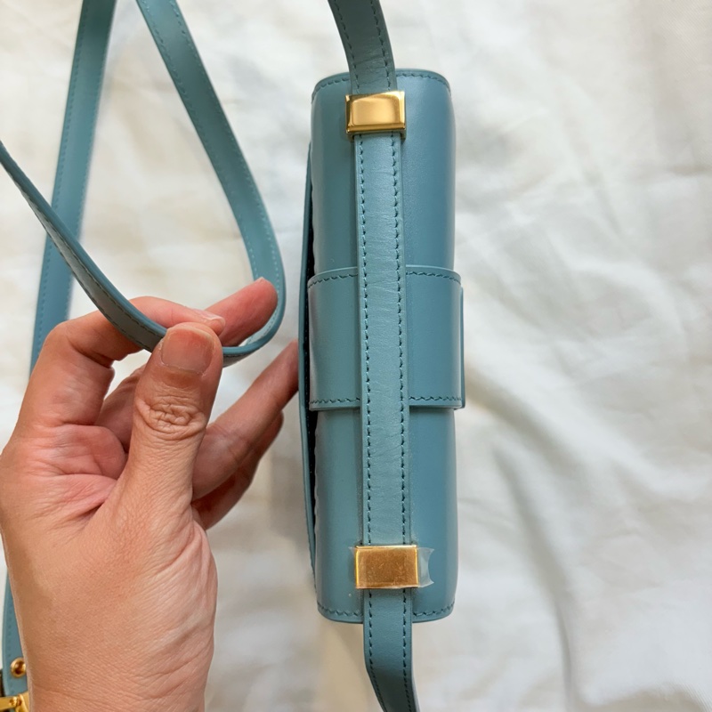 Dior micro 30 Montaigne蒙田包 灰藍色-5