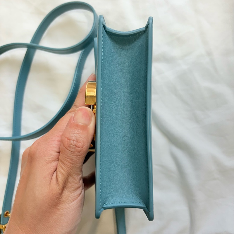 Dior micro 30 Montaigne蒙田包 灰藍色-6