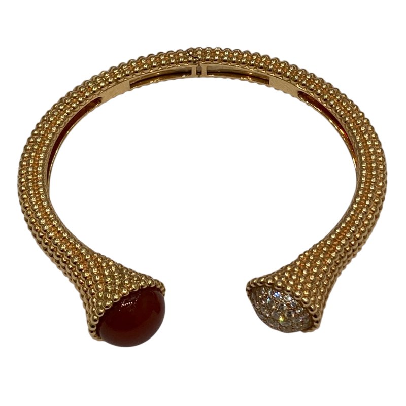 Van Cleef & Arpels 梵克雅寶 Perlee 18K 紅玉隨 鑽石 手環 YG-0