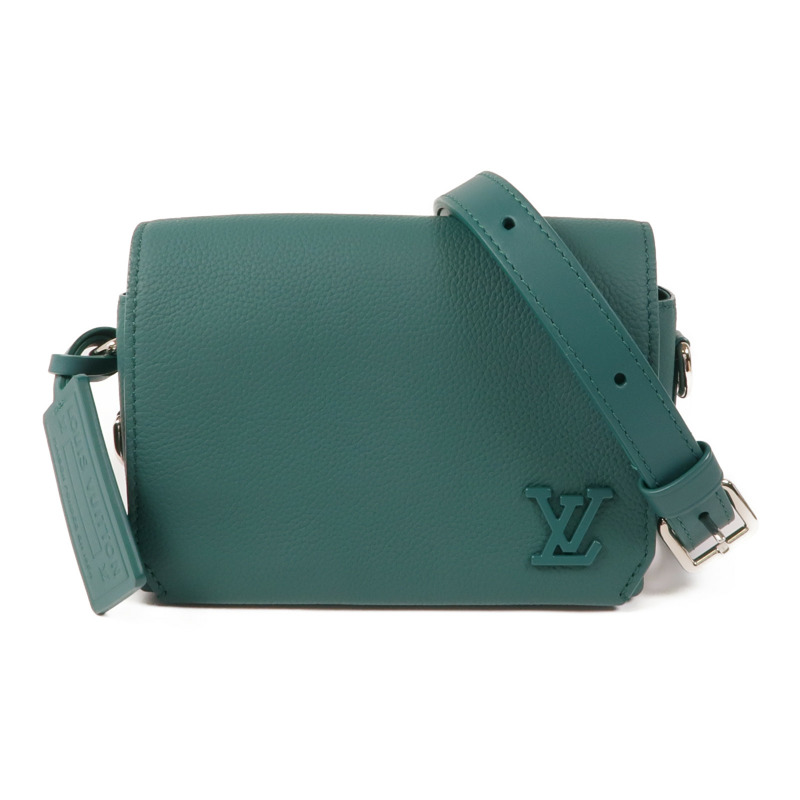 LOUIS VUITTON 牛皮皮革Aerogram Fastline銀扣肩背袋-0
