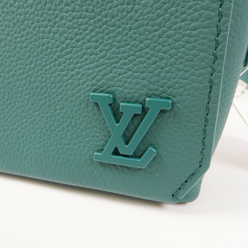 LOUIS VUITTON 牛皮皮革Aerogram Fastline銀扣肩背袋-5