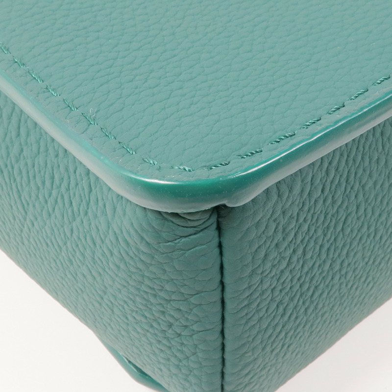 LOUIS VUITTON 牛皮皮革Aerogram Fastline銀扣肩背袋-9