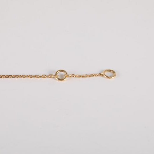 Sweet Alhambra 小號單花手鏈 老扣 18K黃金/白貝母 S-M碼 黃金-3