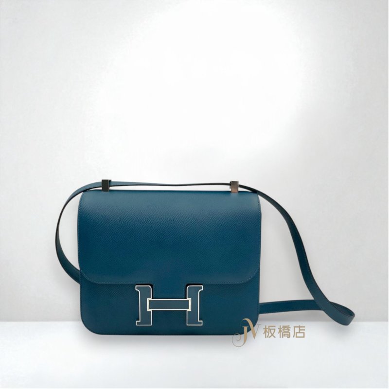 HERMES包包 W0博斯普魯斯綠琺瑯釦EPSOM Constance 24-0