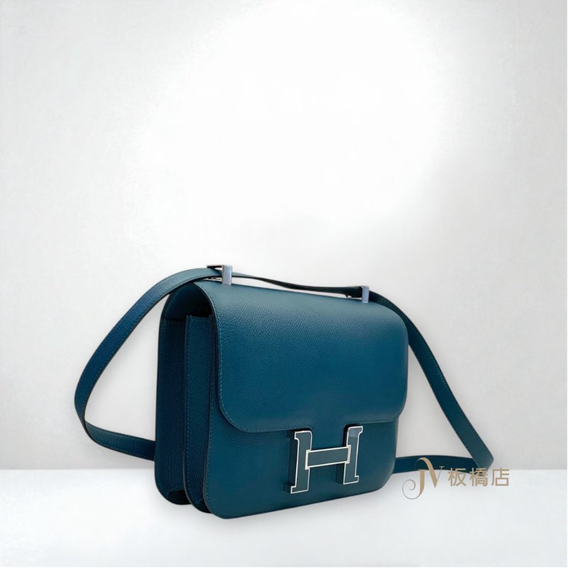 HERMES包包 W0博斯普魯斯綠琺瑯釦EPSOM Constance 24-2