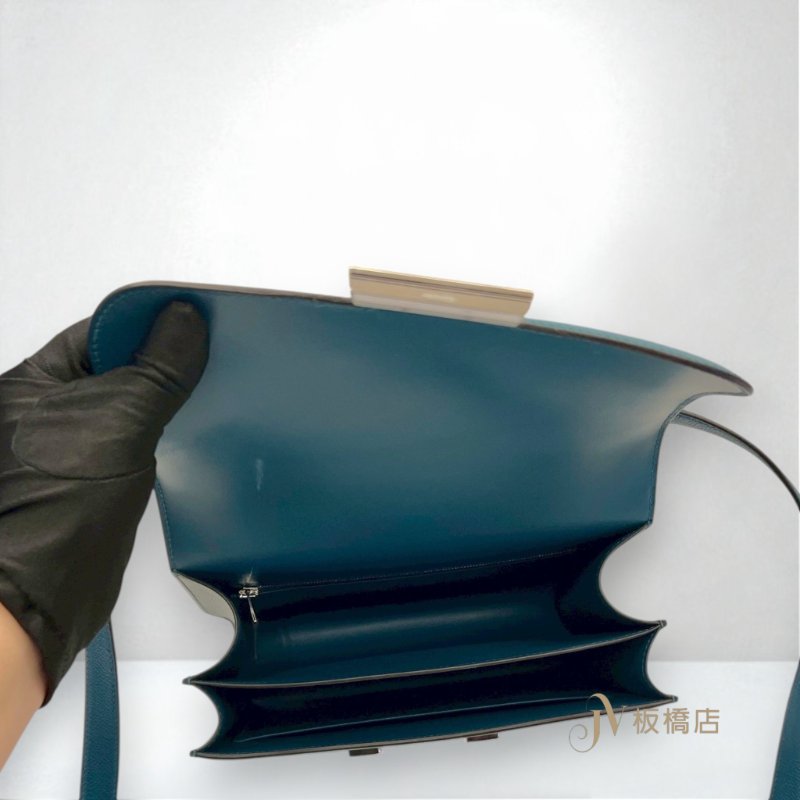 HERMES包包 W0博斯普魯斯綠琺瑯釦EPSOM Constance 24-6