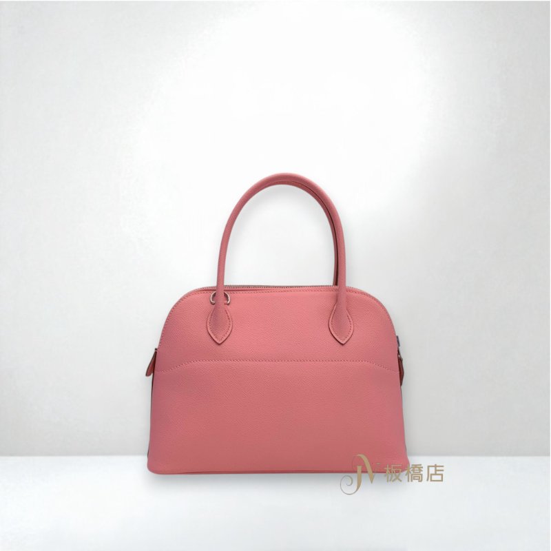 HERMES包包 1Q彩紙粉銀釦EPSOM Bolide 27-3