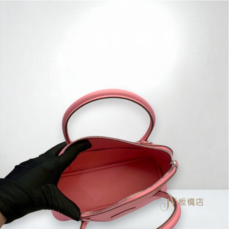 HERMES包包 1Q彩紙粉銀釦EPSOM Bolide 27-5