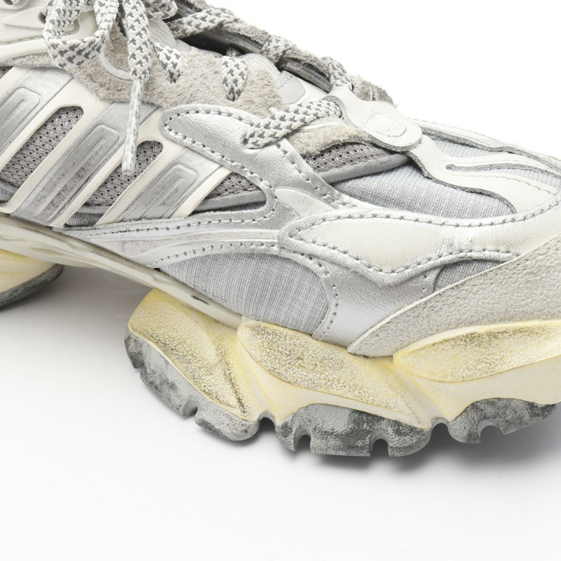 adidas XLG RUNNER DELUXE 運動鞋，麂皮材質，灰色，8碼，二手女款-6