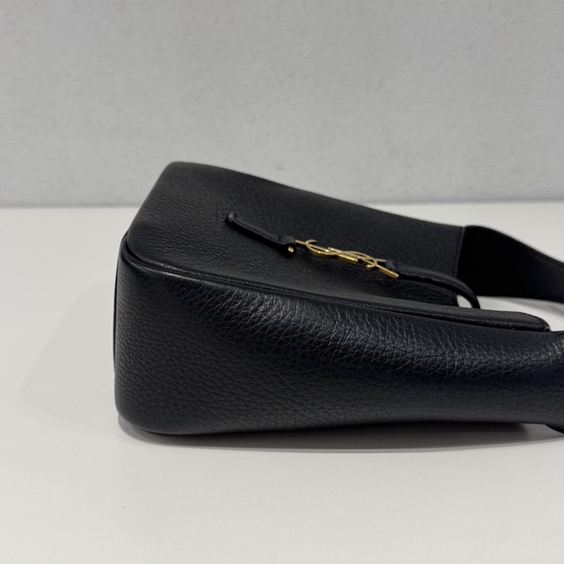 99新🆕 Saint Laurent YSL 聖羅蘭 Hobo迷你 黑色金釦 肩背包-8