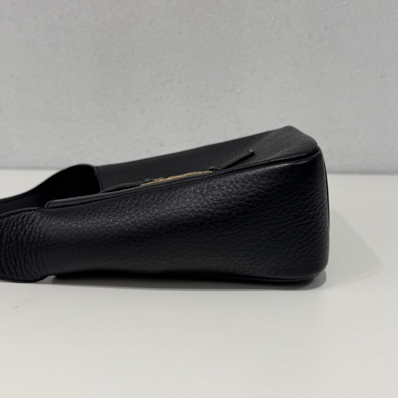 99新🆕 Saint Laurent YSL 聖羅蘭 Hobo迷你 黑色金釦 肩背包-9
