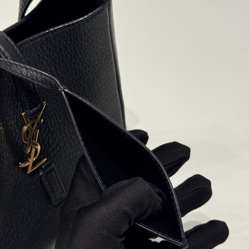 99新🆕 Saint Laurent YSL 聖羅蘭 Hobo迷你 黑色金釦 肩背包-14