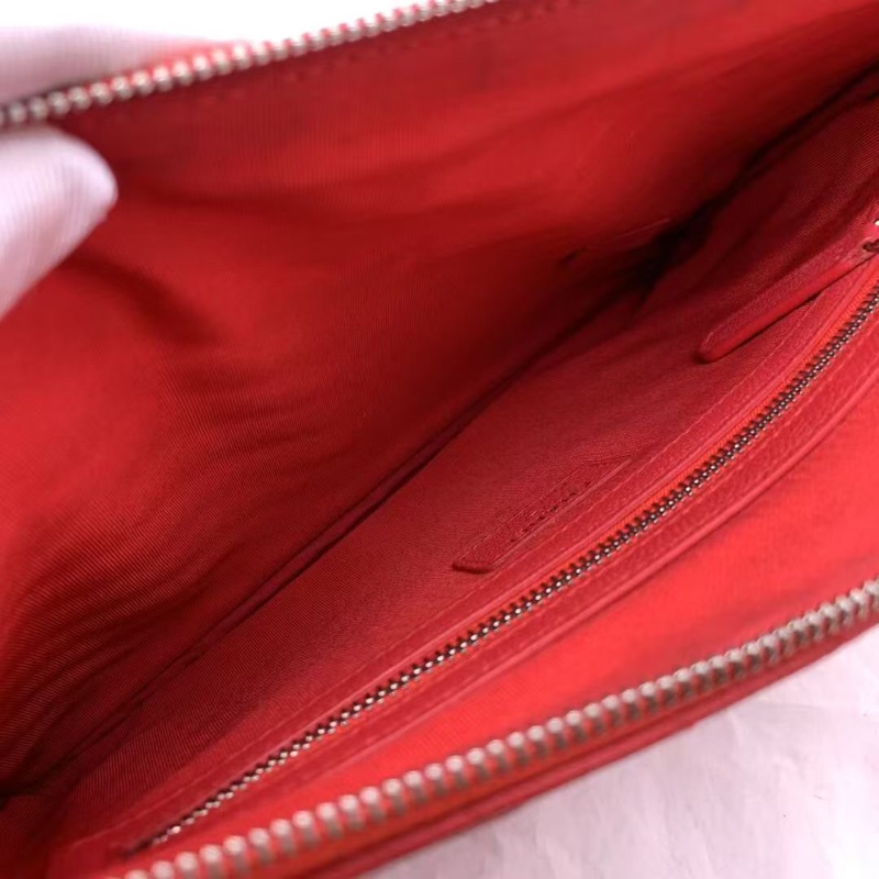 chanel香奈兒玫紅色手包 v 紋牛皮，鐳射 25 開-7