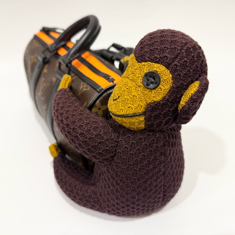 LV老花ZOOOOM WITH FRIENDS 猴子娃娃KEEP-ALL XS/M80118-14