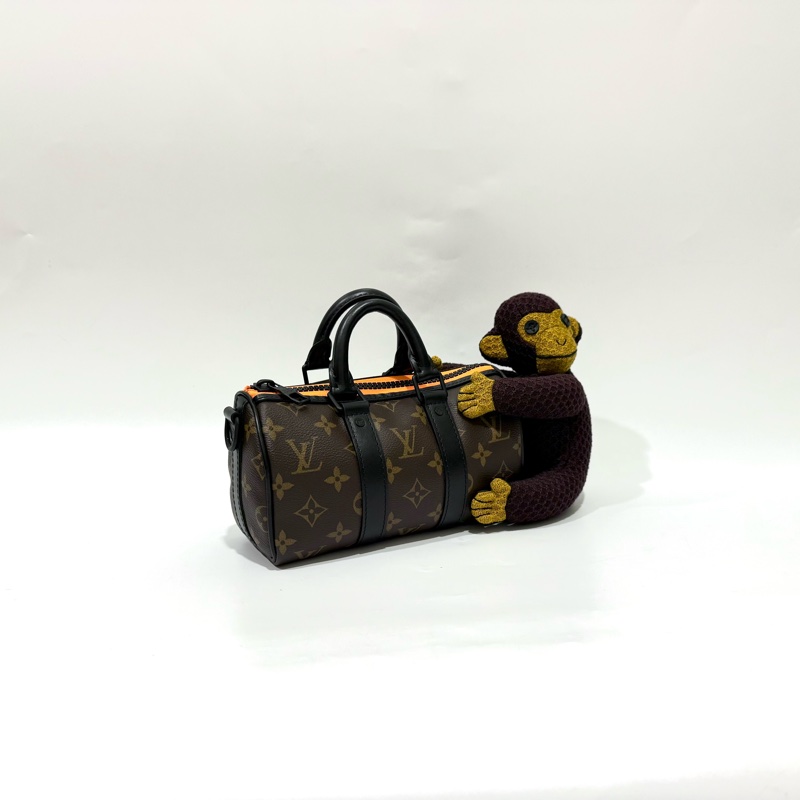 LV老花ZOOOOM WITH FRIENDS 猴子娃娃KEEP-ALL XS/M80118-3