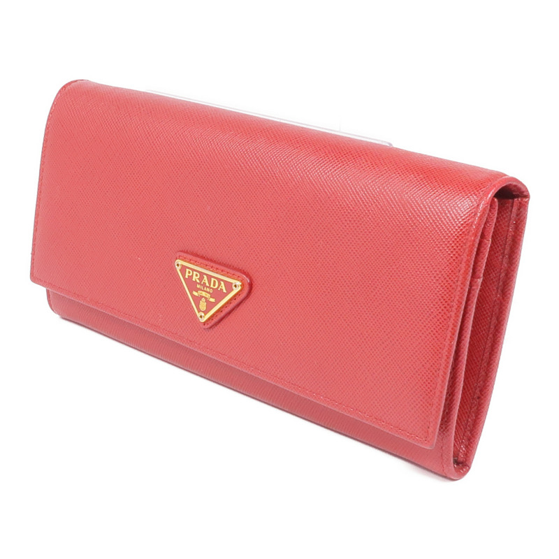 PRADA Saffiano皮革Long Wallet金扣長錢包-2