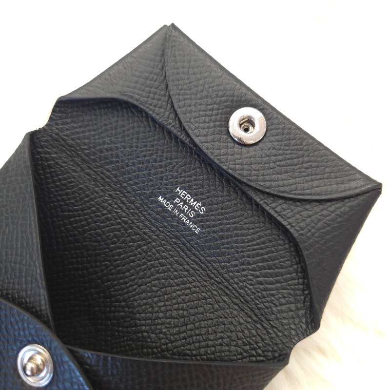 Hermès bastia 零錢包 黑 二手-3