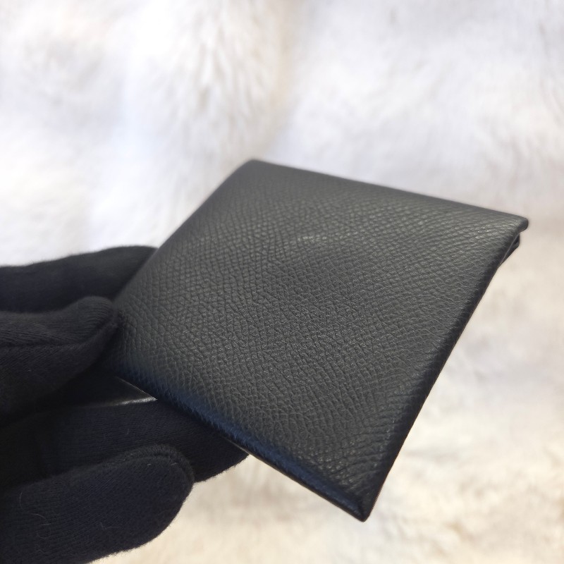 Hermès bastia 零錢包 黑 二手-5