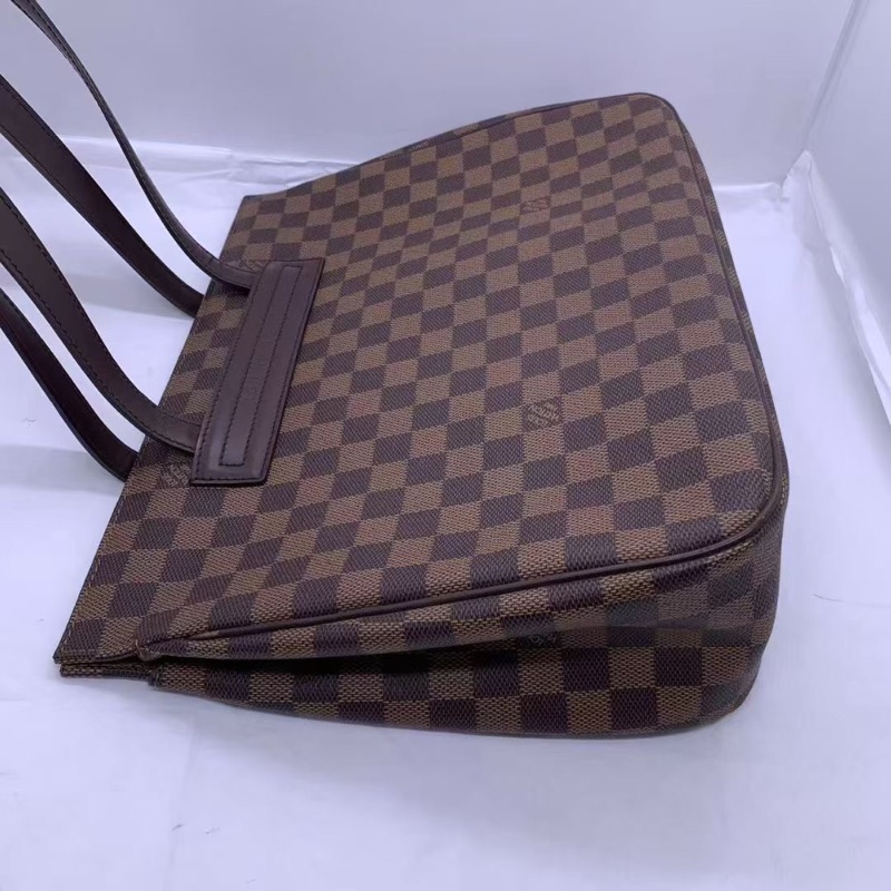 LV 路易威登 cifton 中古棕棋盤格托特包-3