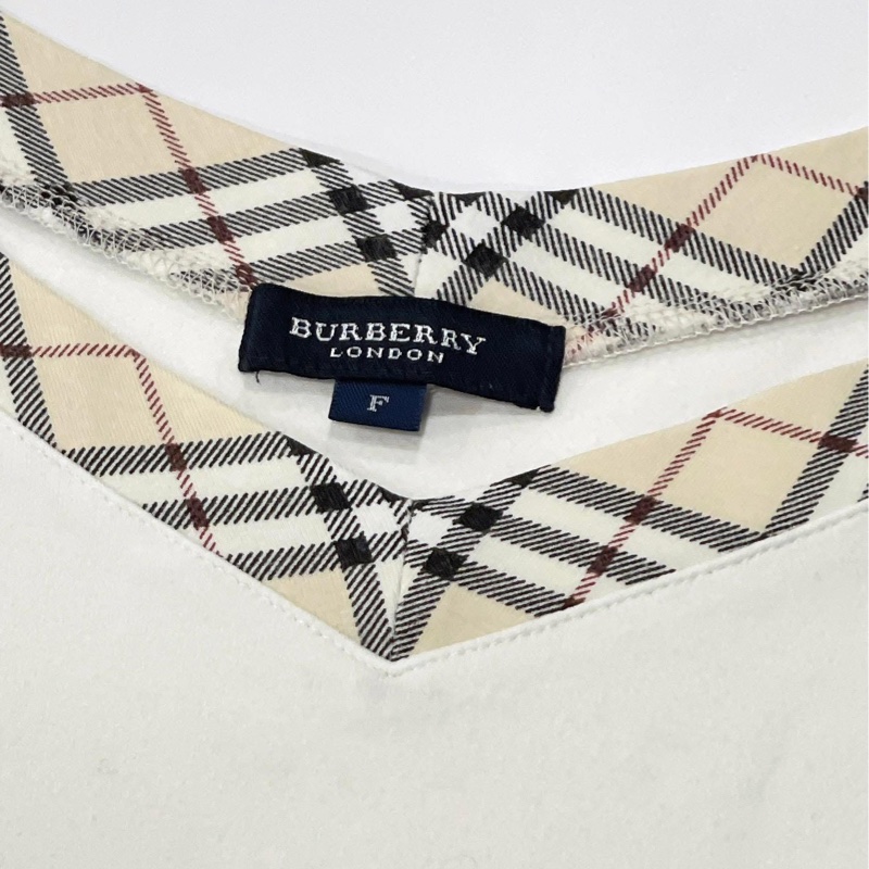 Burberry 倫敦 經典格紋滾邊V領戰馬上衣-6